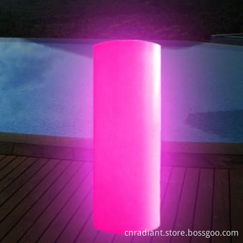 outdoor lighting, Pillar shaped, RF remote controlled, Rechargeable